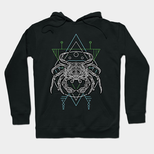 Zodiac Cancer Hoodie by Dojaja